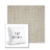 Picture of Linville Oyster | Set of 2 | 16" Sunbrella Boxed Square Outdoor Throw Pillows with Premium Inserts