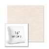Picture of Litchfield Eggshell | Set of 2 | 16" Sunbrella Boxed Square Outdoor Throw Pillows with Premium Inserts