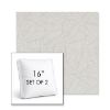 Picture of Lively Parchment | Set of 2 | 16" Sunbrella Boxed Square Outdoor Throw Pillows with Premium Inserts