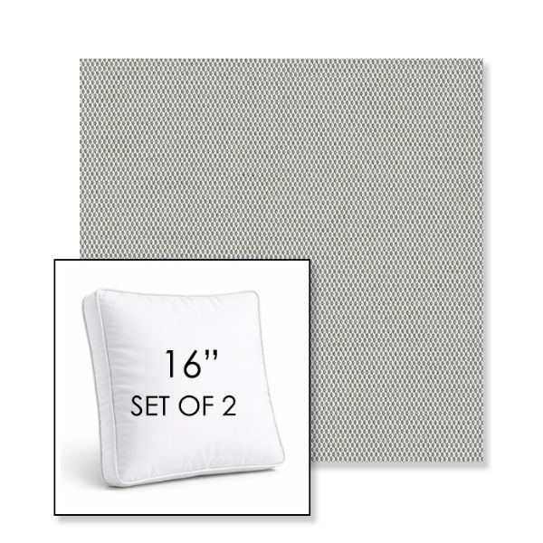 Picture of Lopi Ash | Set of 2 | 16" Sunbrella Boxed Square Outdoor Throw Pillows with Premium Inserts