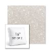 Picture of Mahalo Chino | Set of 2 | 16" Sunbrella Boxed Square Outdoor Throw Pillows with Premium Inserts