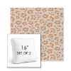 Picture of Mia Peach | Set of 2 | 16" Sunbrella Boxed Square Outdoor Throw Pillows with Premium Inserts