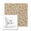 Picture of Mia Toffee | Set of 2 | 16" Sunbrella Boxed Square Outdoor Throw Pillows with Premium Inserts
