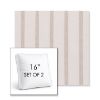 Picture of Mixi Linen | Set of 2 | 16" Sunbrella Boxed Square Outdoor Throw Pillows with Premium Inserts