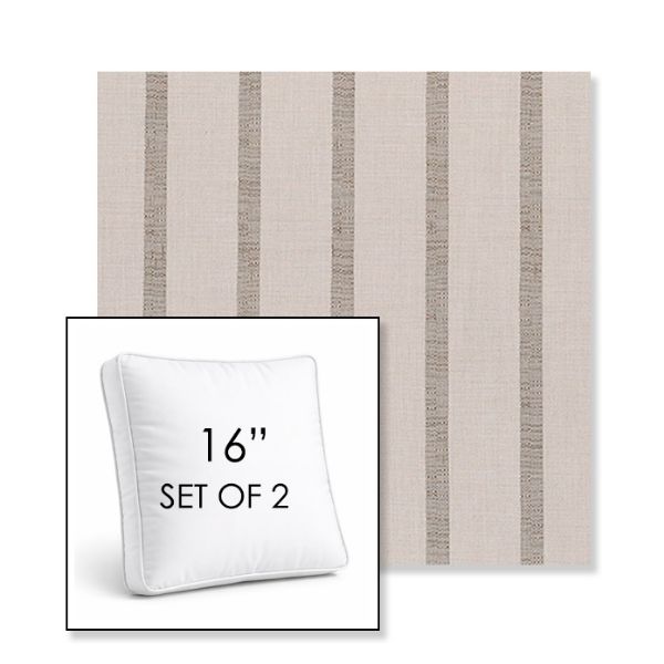 Picture of Mixi Wren | Set of 2 | 16" Sunbrella Boxed Square Outdoor Throw Pillows with Premium Inserts