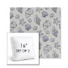 Picture of Nantucket Atlantis | Set of 2 | 16" Sunbrella Boxed Square Outdoor Throw Pillows with Premium Inserts