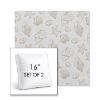 Picture of Nantucket Suntan | Set of 2 | 16" Sunbrella Boxed Square Outdoor Throw Pillows with Premium Inserts