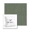 Picture of Natte Agave | Set of 2 | 16" Sunbrella Boxed Square Outdoor Throw Pillows with Premium Inserts