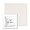 Picture of Nova Parchment | Set of 2 | 16" Sunbrella Boxed Square Outdoor Throw Pillows with Premium Inserts