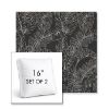 Picture of Palma Shadow | Set of 2 | 16" Sunbrella Boxed Square Outdoor Throw Pillows with Premium Inserts