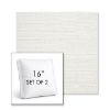 Picture of Piazza Cloud | Set of 2 | 16" Sunbrella Boxed Square Outdoor Throw Pillows with Premium Inserts