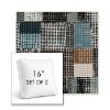 Picture of Pop Fizz | Set of 2 | 16" Sunbrella Boxed Square Outdoor Throw Pillows with Premium Inserts