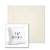 Picture of Proven Ivory | Set of 2 | 16" Sunbrella Boxed Square Outdoor Throw Pillows with Premium Inserts