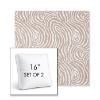 Picture of Rapids Camel | Set of 2 | 16" Sunbrella Boxed Square Outdoor Throw Pillows with Premium Inserts