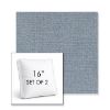 Picture of Remix Denim | Set of 2 | 16" Sunbrella Boxed Square Outdoor Throw Pillows with Premium Inserts