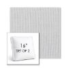 Picture of Replay Sea | Set of 2 | 16" Sunbrella Boxed Square Outdoor Throw Pillows with Premium Inserts