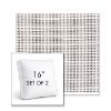 Picture of Rest Ink | Set of 2 | 16" Sunbrella Boxed Square Outdoor Throw Pillows with Premium Inserts