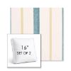 Picture of Revival Lake | Set of 2 | 16" Sunbrella Boxed Square Outdoor Throw Pillows with Premium Inserts