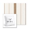Picture of Revival Sand | Set of 2 | 16" Sunbrella Boxed Square Outdoor Throw Pillows with Premium Inserts