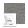 Picture of Ritsy Fog | Set of 2 | 16" Sunbrella Boxed Square Outdoor Throw Pillows with Premium Inserts