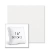 Picture of Ritsy Salt | Set of 2 | 16" Sunbrella Boxed Square Outdoor Throw Pillows with Premium Inserts