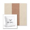 Picture of Rothko Pink Lady | Set of 2 | 16" Sunbrella Boxed Square Outdoor Throw Pillows with Premium Inserts
