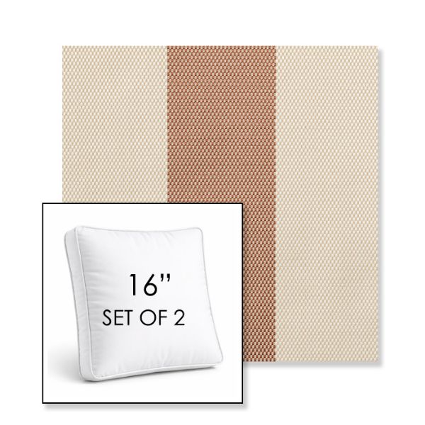 Picture of Rothko Pink Lady | Set of 2 | 16" Sunbrella Boxed Square Outdoor Throw Pillows with Premium Inserts