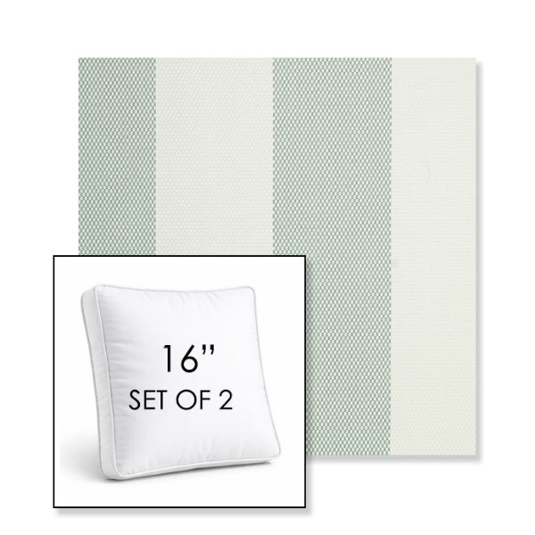 Picture of Rothko Seahorse | Set of 2 | 16" Sunbrella Boxed Square Outdoor Throw Pillows with Premium Inserts