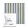 Picture of Sail Away Aloe | Set of 2 | 16" Sunbrella Boxed Square Outdoor Throw Pillows with Premium Inserts
