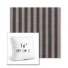 Picture of Sail Away Java | Set of 2 | 16" Sunbrella Boxed Square Outdoor Throw Pillows with Premium Inserts