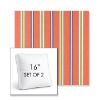 Picture of Saltillo Sedona | Set of 2 | 16" Sunbrella Boxed Square Outdoor Throw Pillows with Premium Inserts
