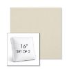 Picture of Savane White | Set of 2 | 16" Sunbrella Boxed Square Outdoor Throw Pillows with Premium Inserts