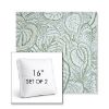 Picture of Sensibility Spring | Set of 2 | 16" Sunbrella Boxed Square Outdoor Throw Pillows with Premium Inserts