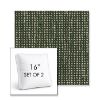 Picture of Slow Fern | Set of 2 | 16" Sunbrella Boxed Square Outdoor Throw Pillows with Premium Inserts