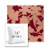 Picture of Sonny Cherry Pop | Set of 2 | 16" Sunbrella Boxed Square Outdoor Throw Pillows with Premium Inserts