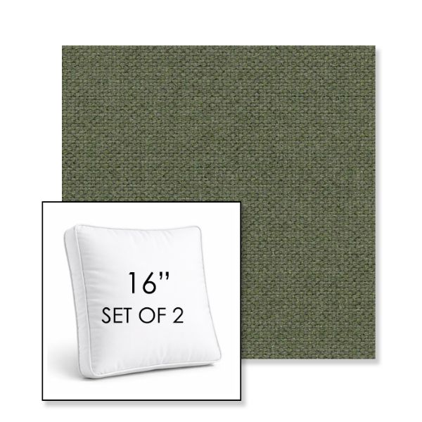Picture of Source Tile | Set of 2 | 16" Sunbrella Boxed Square Outdoor Throw Pillows with Premium Inserts