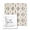 Picture of Spinner Diamond Onyx | Set of 2 | 16" Sunbrella Boxed Square Outdoor Throw Pillows with Premium Inserts