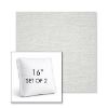 Picture of Switch Snow | Set of 2 | 16" Sunbrella Boxed Square Outdoor Throw Pillows with Premium Inserts