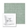 Picture of Tailored Spa | Set of 2 | 16" Sunbrella Boxed Square Outdoor Throw Pillows with Premium Inserts