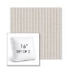 Picture of Tap Sand | Set of 2 | 16" Sunbrella Boxed Square Outdoor Throw Pillows with Premium Inserts