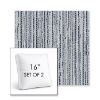 Picture of Tectonic Coastal | Set of 2 | 16" Sunbrella Boxed Square Outdoor Throw Pillows with Premium Inserts