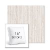 Picture of Tectonic Parchment | Set of 2 | 16" Sunbrella Boxed Square Outdoor Throw Pillows with Premium Inserts