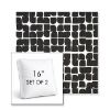 Picture of Toggle Inkblot | Set of 2 | 16" Sunbrella Boxed Square Outdoor Throw Pillows with Premium Inserts
