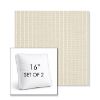 Picture of Trail Cloud | Set of 2 | 16" Sunbrella Boxed Square Outdoor Throw Pillows with Premium Inserts