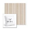 Picture of Tranquil Camel | Set of 2 | 16" Sunbrella Boxed Square Outdoor Throw Pillows with Premium Inserts