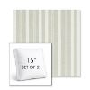 Picture of Tranquil Sage | Set of 2 | 16" Sunbrella Boxed Square Outdoor Throw Pillows with Premium Inserts