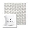 Picture of Underline Dove | Set of 2 | 16" Sunbrella Boxed Square Outdoor Throw Pillows with Premium Inserts