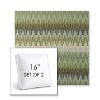Picture of Valley Herbal | Set of 2 | 16" Sunbrella Boxed Square Outdoor Throw Pillows with Premium Inserts