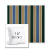 Picture of Varsity Country Club | Set of 2 | 16" Sunbrella Boxed Square Outdoor Throw Pillows with Premium Inserts