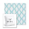 Picture of Voyage Breeze | Set of 2 | 16" Sunbrella Boxed Square Outdoor Throw Pillows with Premium Inserts